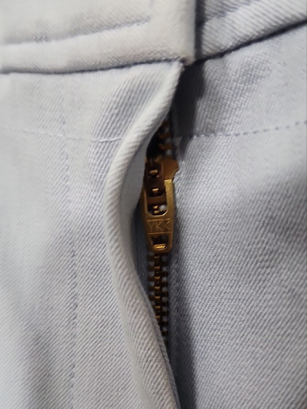 Derek Lam 10 Crosby Robertson Crop Flare Sailor Pants Powder Blue Gold Button 2 - Picture 7 of 13